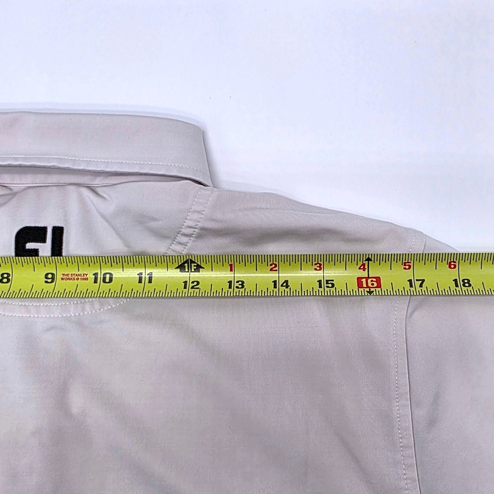 FootJoy Men‎ White Black Grey Colorblock ProDry Performance Golf Polo Shirt S - Picture 7 of 9